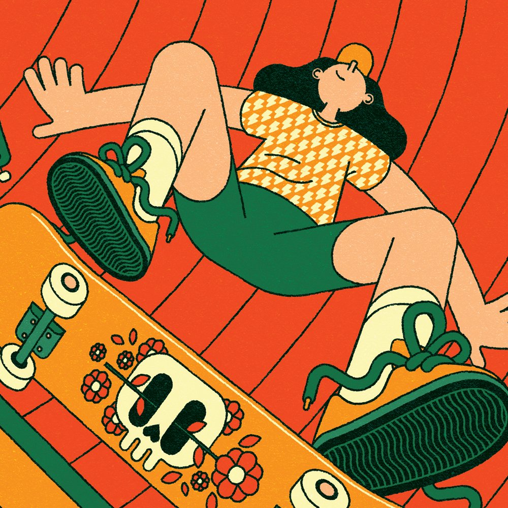 Currently working on a big project, and my Olympic illustrations are still on the go, so here's an illustration I reworked recently for a thing, all about hobbies. What do you think?