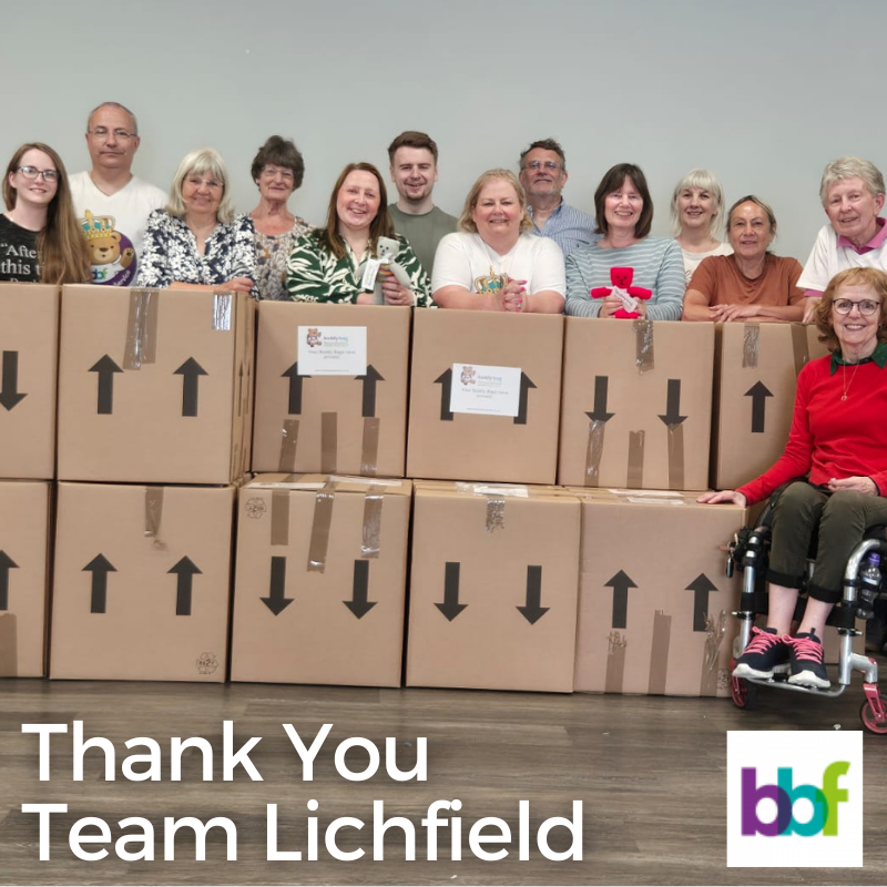 buddybagsuk's tweet photo. 🌟 A big THANK YOU to Team Lichfield, our Volunteers of the Month, for packing over 180 Buddy Bags for children in emergency care! 🎉💙 If your organisation wants to help, visit https://t.co/4S5qFfQPlN to get involved.📲✨ https://t.co/kCaQYeBPLi