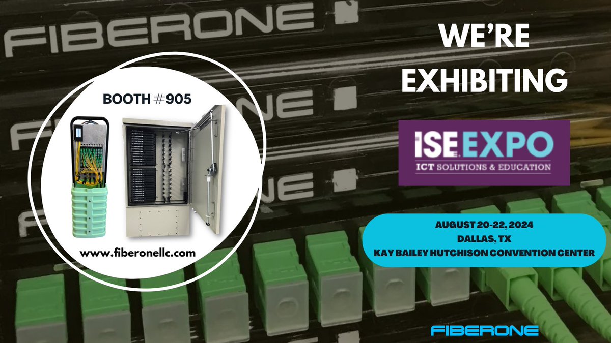 Tomorrow, we are heading to Dallas, TX for the ISE Expo. Stop by booth 905 Wednesday &amp; Thursday and see for yourself how #FIBERONELLC can provide your company superior fiber optic network solutions!

fiberonellc.com 

#MadeInUSA #FiberOptics