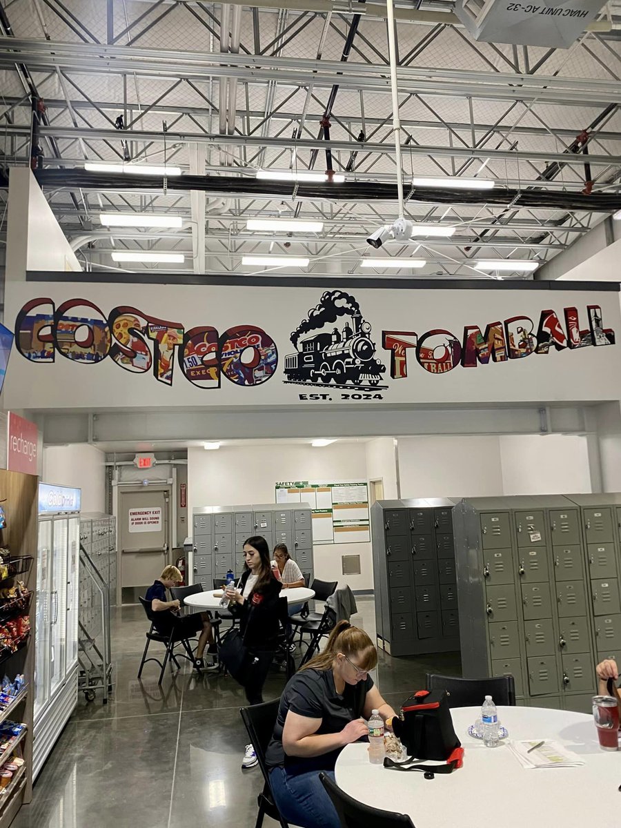 Digital design VS Outcome! SwaggieScript got to paint this amazing mural at a brand new Costco location in Tomball! YOU name it, WE paint it!
