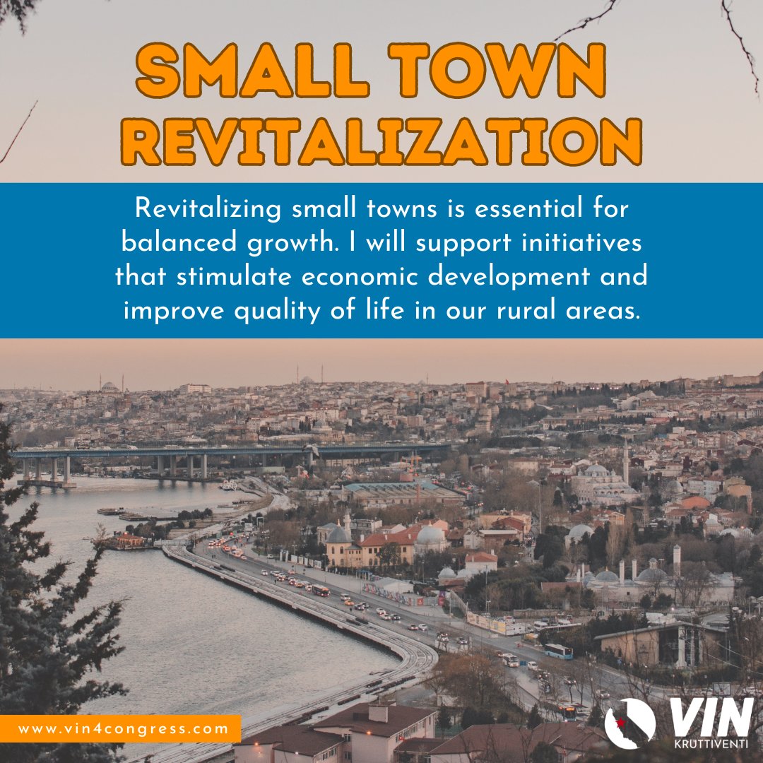 vin_kruttiventi's tweet photo. Small towns deserve big opportunities. 🏙️💰

#VinForCongress 
#SmallTownRevival 
#EconomicGrowth 
#RuralDevelopment 
#CommunityGrowth 
#SupportSmallTowns 
#RuralRevitalization 
#BalancedGrowth 
#RuralAmerica 
#CommunityInvestment https://t.co/ByvdNnbCCU