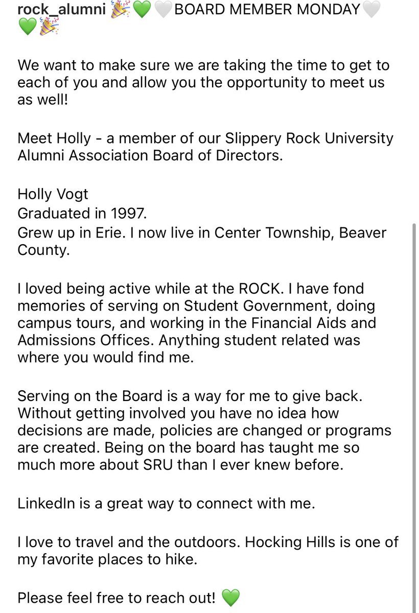 Slippery Rock University Alumni Association tweet media