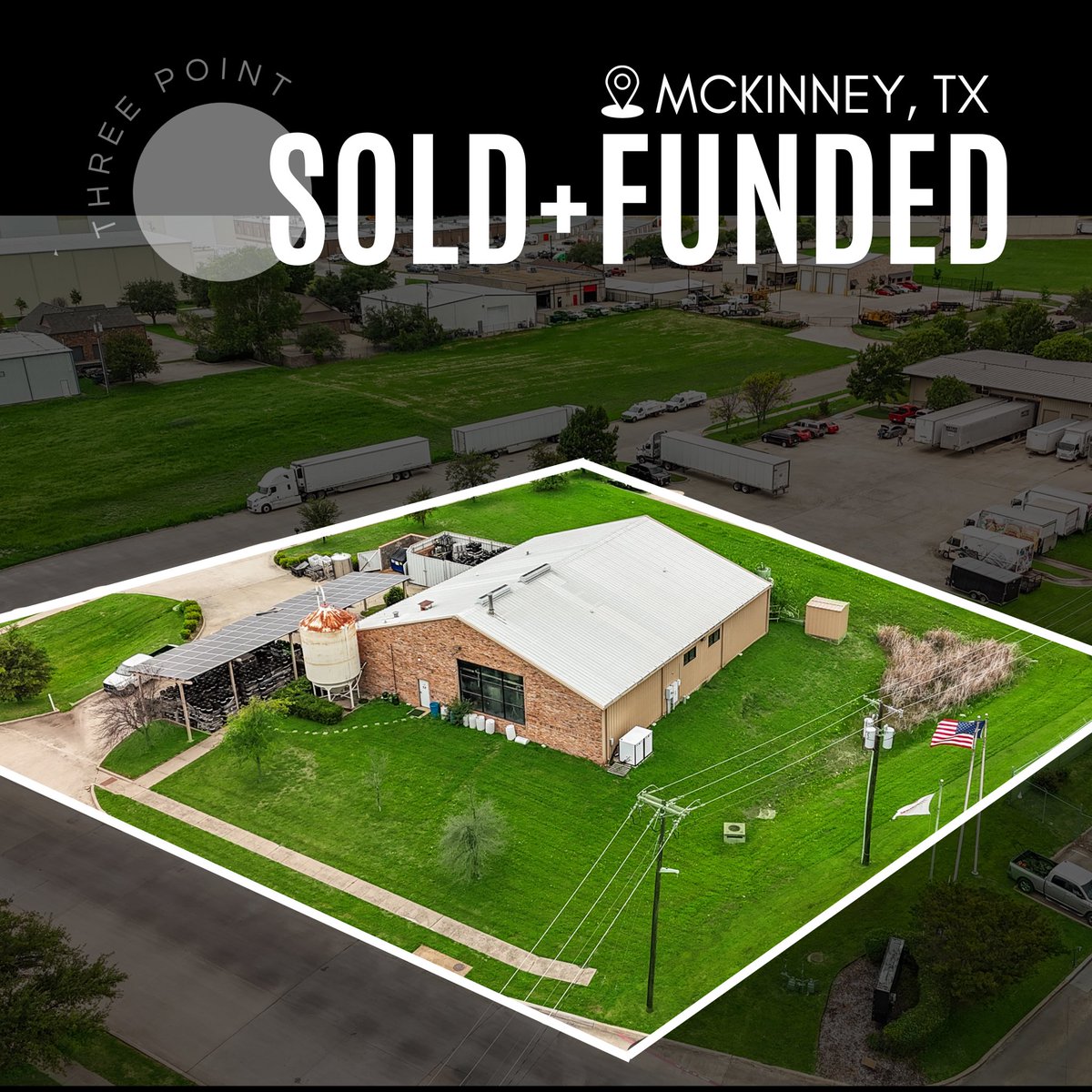 3PointRealty's tweet photo. This industrial property in McKinney, TX, is officially SOLD + FUNDED! Another successful 3 Point Commerical transaction! 

Looking to sell or buy commercial real estate, give us a shout!⚡️
•
•
•
#3PointCommercial  #TexasInvesting #CommercialRealEstate #Investing #TexasCRE https://t.co/nYynXIqGQO