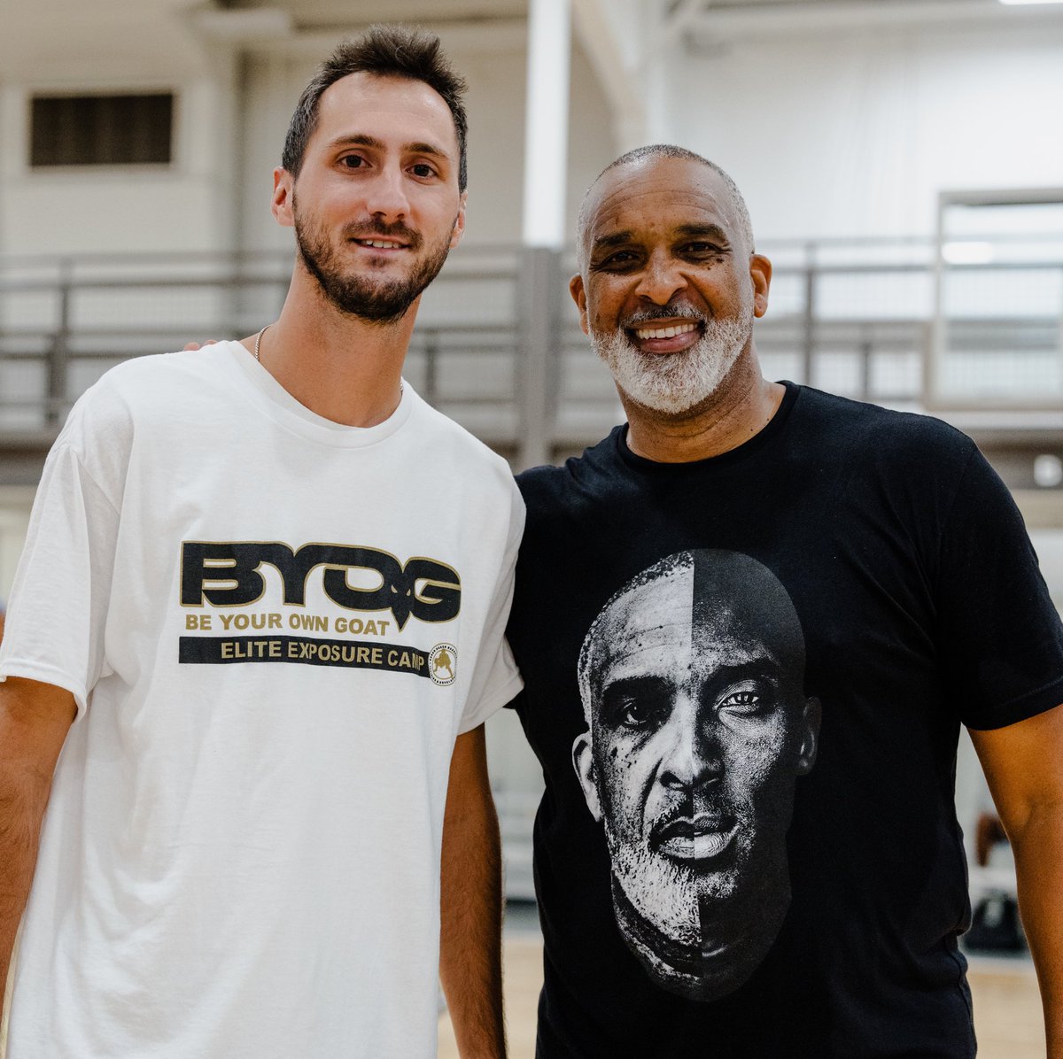 Great to share the court again with my man <a href="/94feetofgame/">Phil Handy</a> his passion and knowledge of the game is unmatched #BYOG 🏀🐐