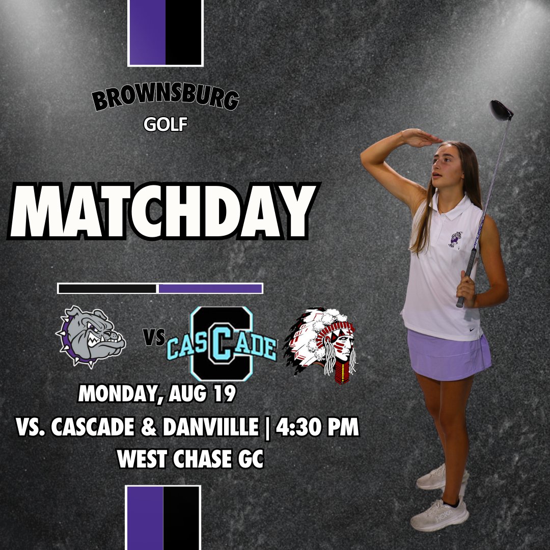 Brownsburg Athletics (@bhsdogs) on Twitter photo 📌West Chase GC
🏌️♀️ <a href="/BBurggirlsgolf/">Brownsburg HS Girls Golf</a>
⛳️ <a href="/Cadethletics/">Cascade Athletics</a> & <a href="/dchswarriors/">Danville Athletics</a>
🕟 4:30 PM 📌West Chase GC
🏌️♀️ <a href="/BBurggirlsgolf/">Brownsburg HS Girls Golf</a>
⛳️ <a href="/Cadethletics/">Cascade Athletics</a> & <a href="/dchswarriors/">Danville Athletics</a>
🕟 4:30 PM