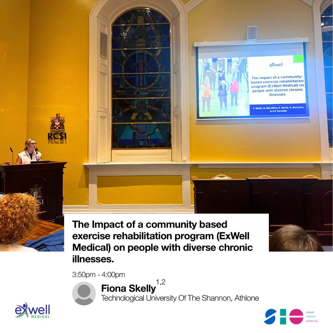 Fiona Skelly, PhD (@skelly_fiona) on Twitter photo Grateful for the opportunity to share the amazing work of <a href="/exwell_medical/">ExWell Medical</a> at the HEPA2024 conference today 🎤✨
<a href="/hepaeurope/">HEPA Europe</a>
@SHEResearch_TUS
#physicalactivity #health #HEPAconference #chronicdisease #exerciseismedicine Grateful for the opportunity to share the amazing work of <a href="/exwell_medical/">ExWell Medical</a> at the HEPA2024 conference today 🎤✨
<a href="/hepaeurope/">HEPA Europe</a>
@SHEResearch_TUS
#physicalactivity #health #HEPAconference #chronicdisease #exerciseismedicine