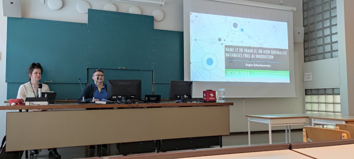 #names in the era of #AI. #onomastics #congress #helsinki #icos2024 <a href="/ICOSnews/">ICOS</a> <a href="/helsinkiuni/">University of Helsinki</a>