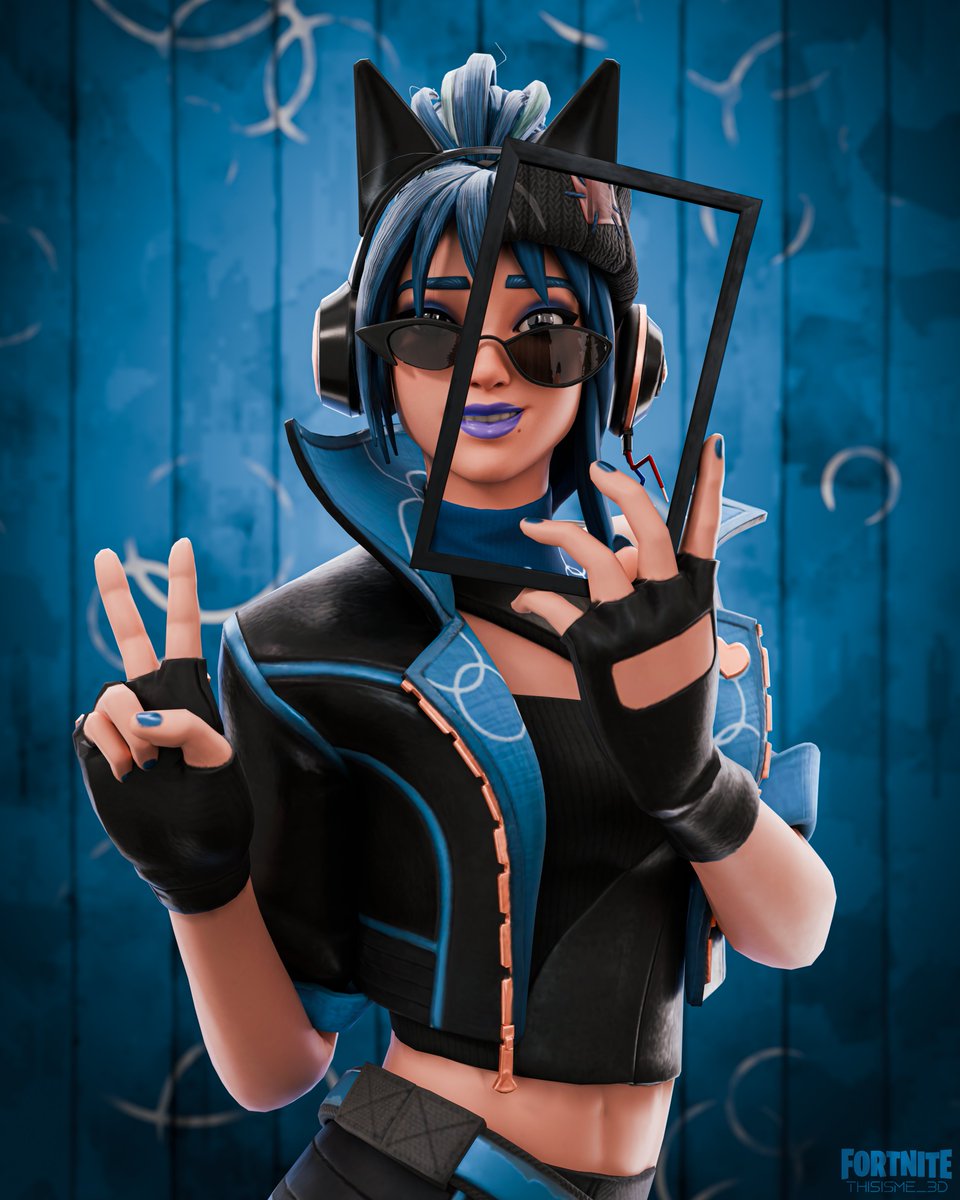ThisIsMe_3D's tweet photo. Heroic Hope! 🐈‍⬛💙🖤

#Fortnite #FortniteArt #FortniteAbsoluteDoom https://t.co/eFh6Aq1gg3