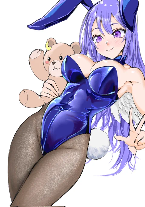 バニーモデル美希さん夜更かし絵は最高#mikiあーと 