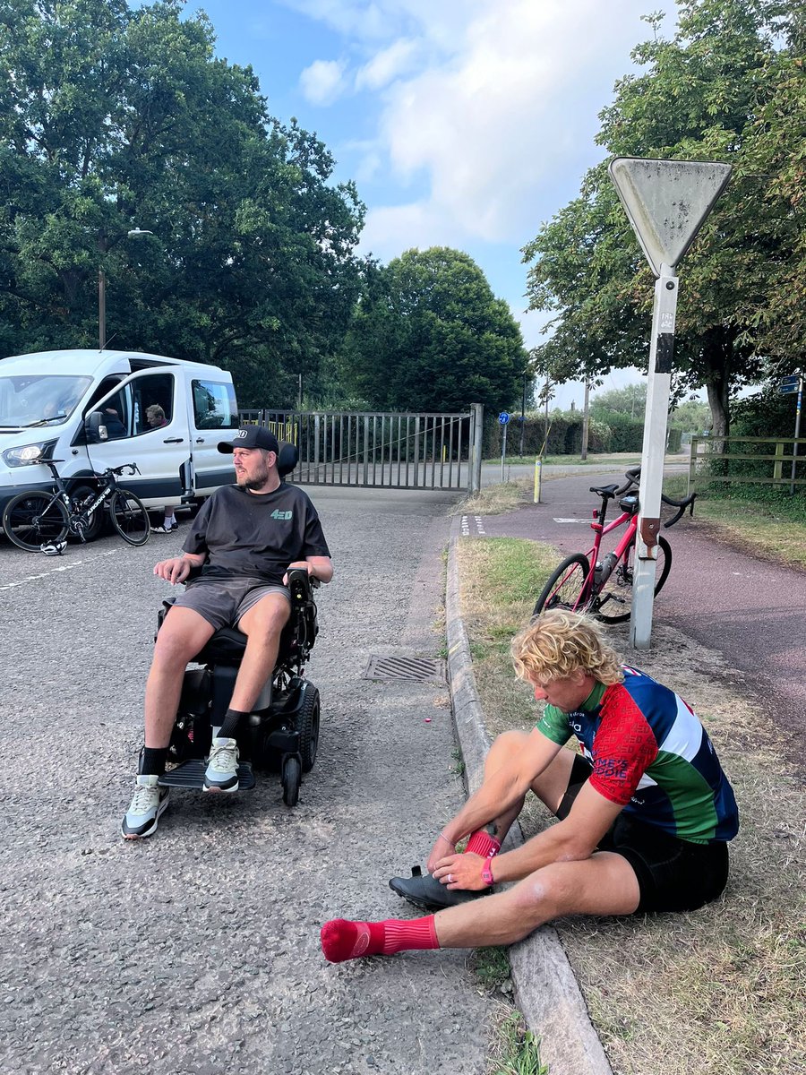 In awe of this man’s effort and determination.