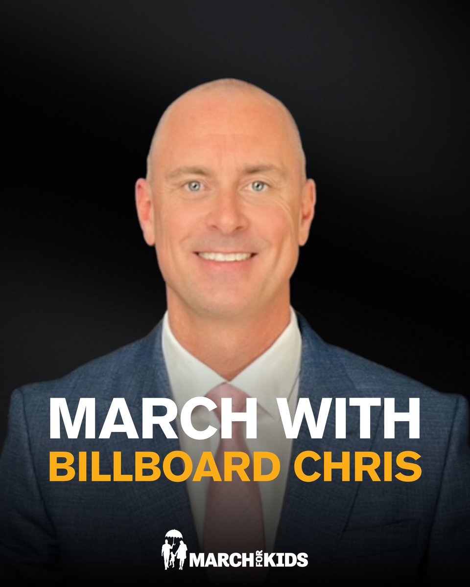 March4Kids's tweet photo. .@BillboardChris is a father and advocate who went viral for speaking up against gender ideology 👏 Hear more from Chris at the #MarchforKids!

RSVP here: https://t.co/xYKHZQ8EPg https://t.co/HzuWUJpMpF