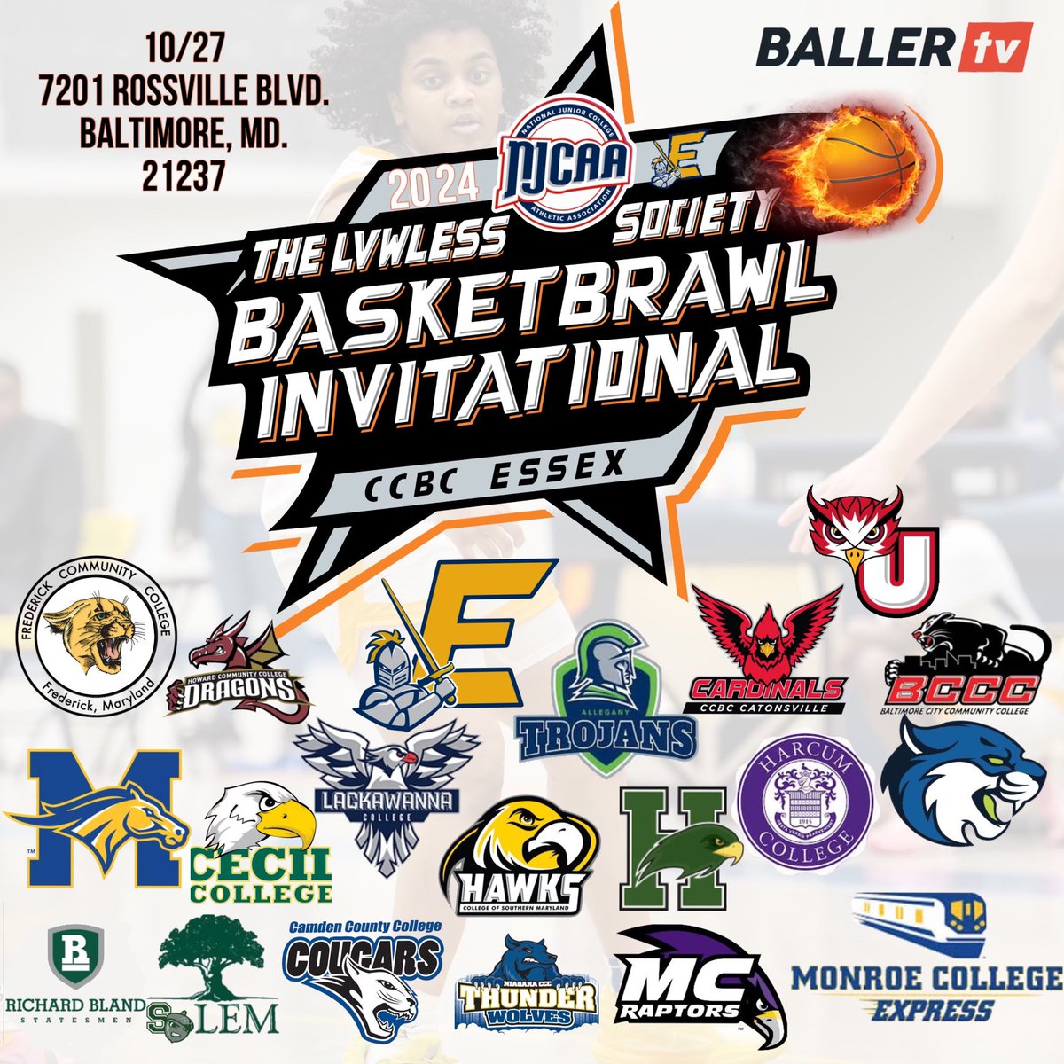 NCAA D2 Chestnut Hill College has registered to attend the Lvwless Society Basketbrawl JUCO Jamboree ⭕️