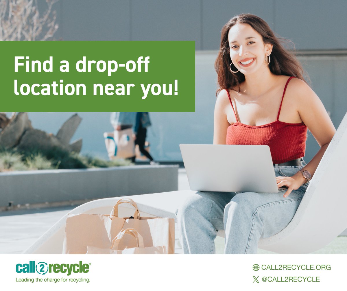 Call2Recycle_VT's tweet photo. ✨💻 New school year, new tech? Make sure to recycle your old batteries! 🔋 In fact, your favorite retail stores may accept them, including many @StaplesStores and @Apple locations.

Check out #Call2Recycle’s locator for your nearest drop-off location: https://t.co/EUP3D7nAEd https://t.co/O0mdiiikhk