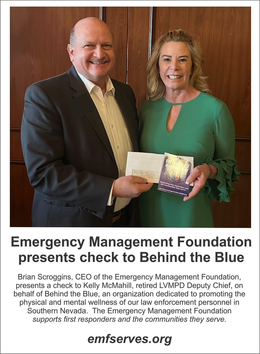 The Emergency Management Foundation will officially kick-off this fall but we are already engaged in supporting first-responders and communities. Please visit our website to learn more at     emergencymanagementfoundation.org and make a donation to support our work.  <a href="/emfserves/">emfserves</a>