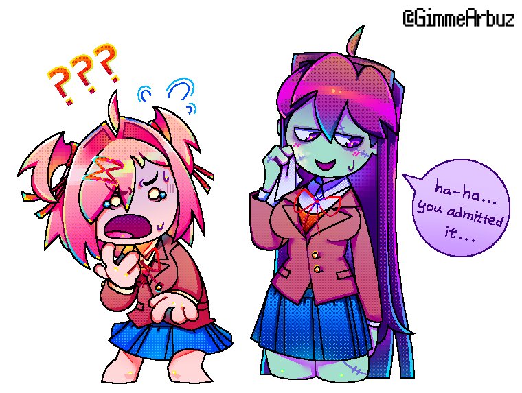 harmless prank!! or not really...
#DDLC #DokiDokiLiteratureClub #natsuri