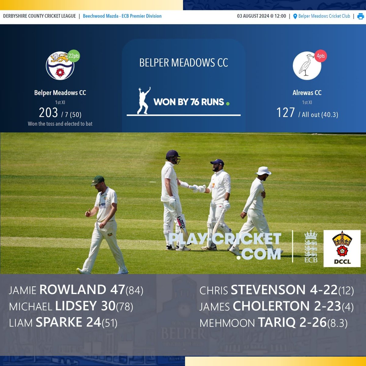 Belper Meadows CC tweet media