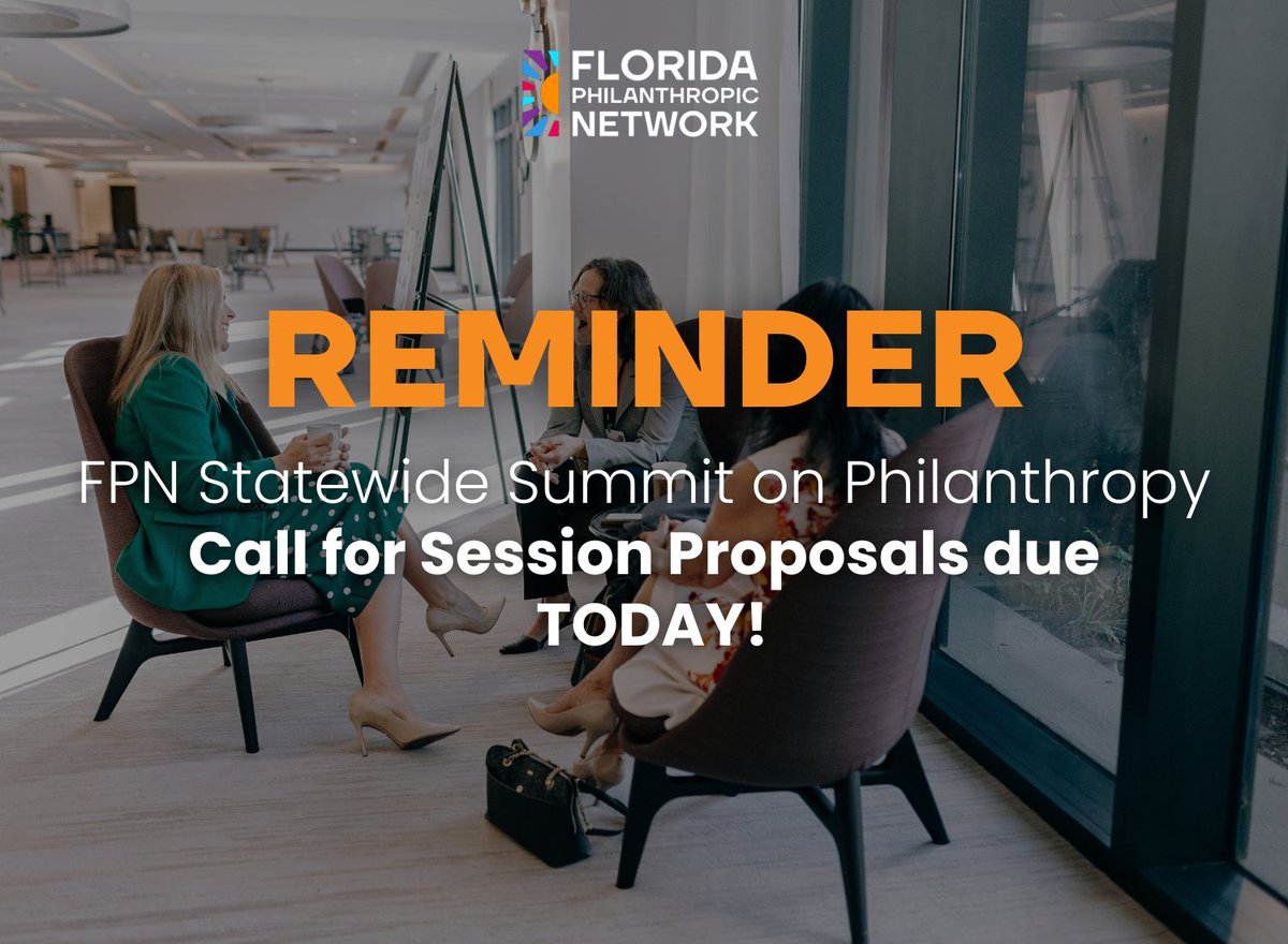 ⏰ Reminder: Today is the final day to submit your proposals for the FPN 2025 Statewide Summit on Philanthropy! If you’re looking to contribute, make sure to get your RFPs in by the end of the day today. 

Click this link for details and to submit ➡️ lnkd.in/eW-W9EcY