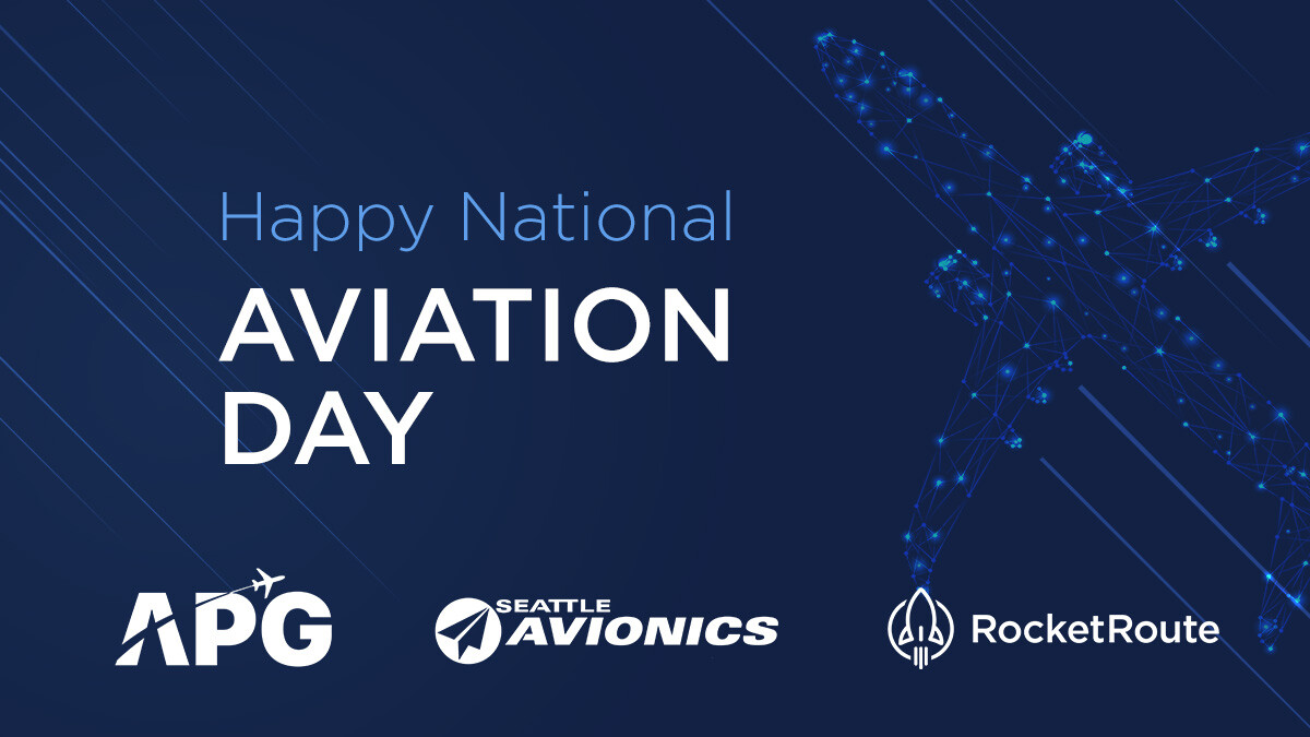 Happy National Aviation Day from RocketRoute! Since 1939, we've celebrated Orville Wright's birthday and the incredible milestones in aviation. To everyone in the aviation industry, we thank you for connecting us all! #NationalAviationDay #RocketRoute