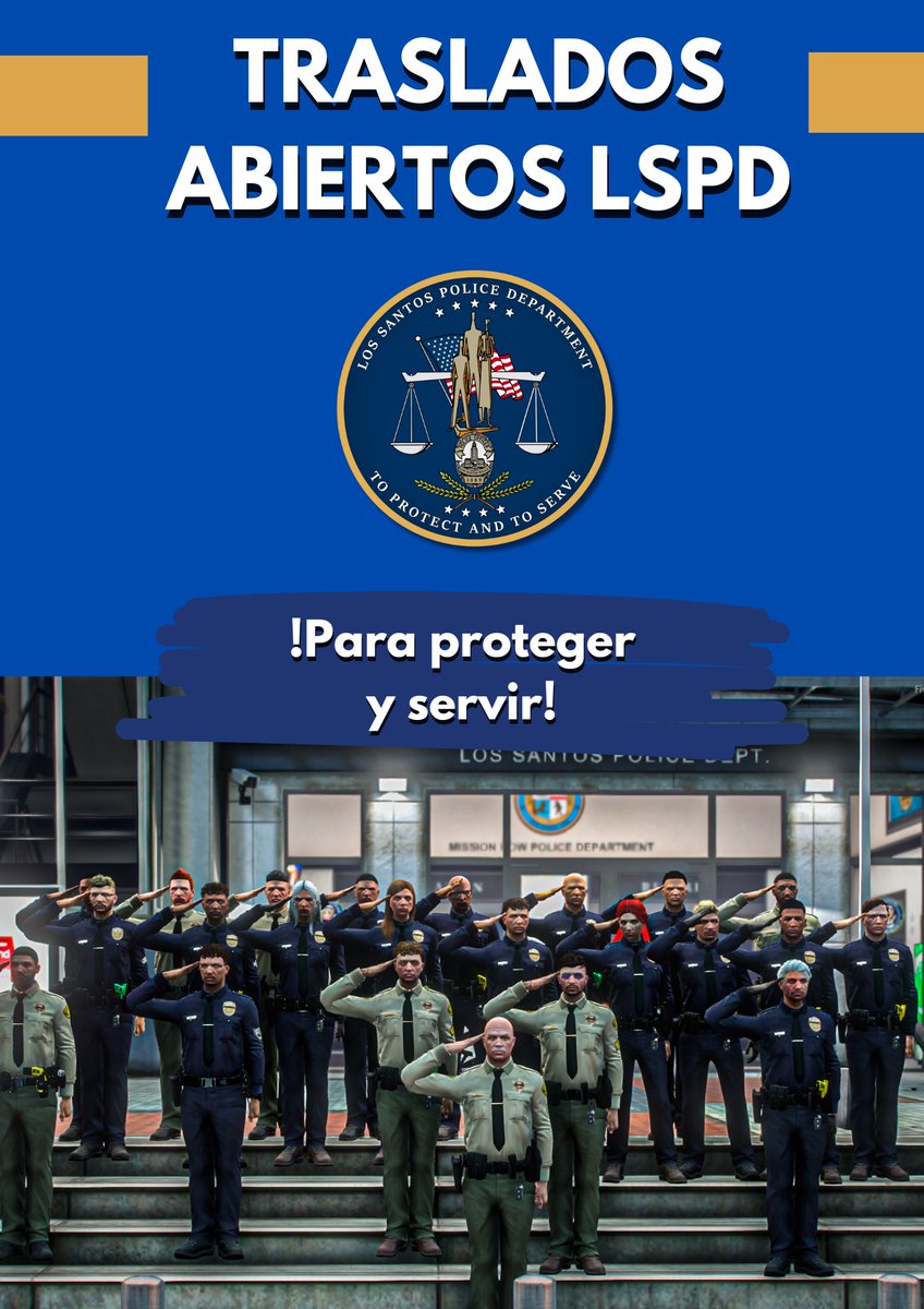 CheckPointRP's tweet image. 👾LSPD Checkpoint👾
¿Quieres cuidar las calles de nuestra ciudad? Pues tu momento a llegado
TRANSLADOS abiertos.  
Solo faltas tú en la comunidad, te esperamos en nuestro discord!