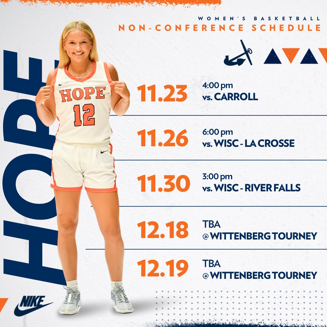 clear your schedule 📆 

check out our non-conference games for this year 👀➡️ 

#GoHope | #WE
