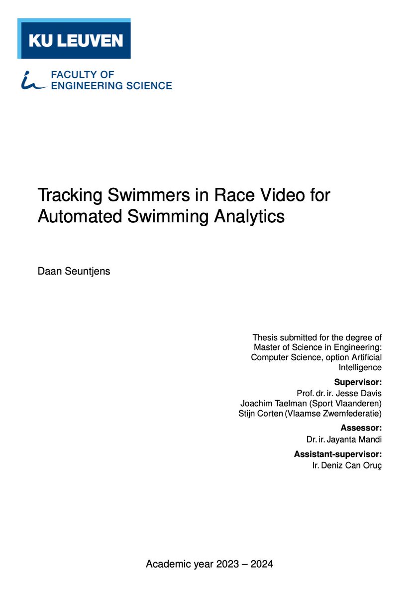 The developments in video and data analysis continue to evolve in elite sports, and in swimming, under the guidance of Daan Seuntjens and his mentors, another great step has been taken! Congratulations, Daan! 📹 🔍 📊