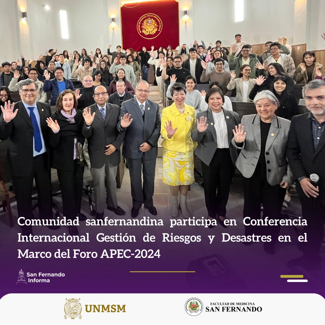 🌍 La comunidad sanfernandina participó en la Conferencia Internacional sobre Gestión de Riesgos y Desastres en el marco del Foro APEC-2024 a cargo de la Dra. Gloria J. Balboa del Departamento de Salud de Filipinas. 📚
Mira la nota: bit.ly/3WPwhMB
 #GestiónDeRiesgos