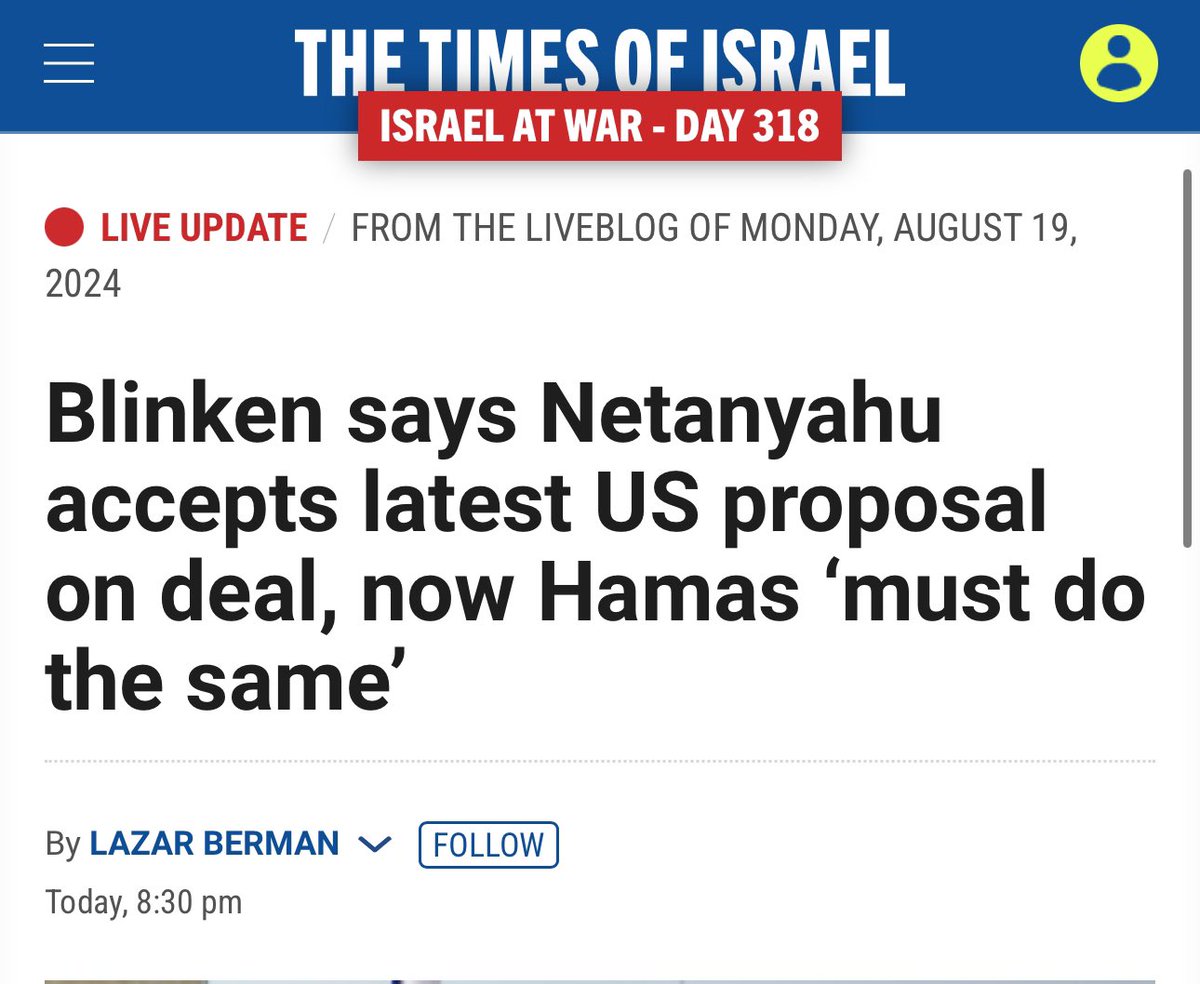 -🇺🇸 lays out “ceasefire plan” says Israel has already accepted
-🇮🇱 adds new demands
-Hamas says they accept Biden’s vision
-🇺🇸 gives in to 🇮🇱’s demands including occupying Gaza and no end to war
-🇺🇸 blames Hamas

It’s insane to watch this level of gaslighting unfold in real time.