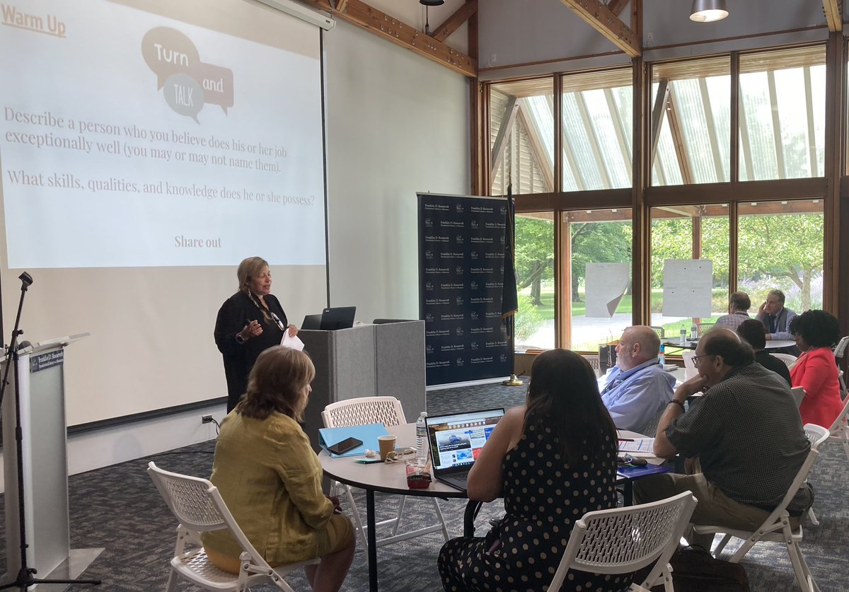 Poughkeepsie City School District leadership this week is at the Franklin D. Roosevelt Presidential Library and Museum honing district strategies associated with the newly developed 24-25 District Goals.