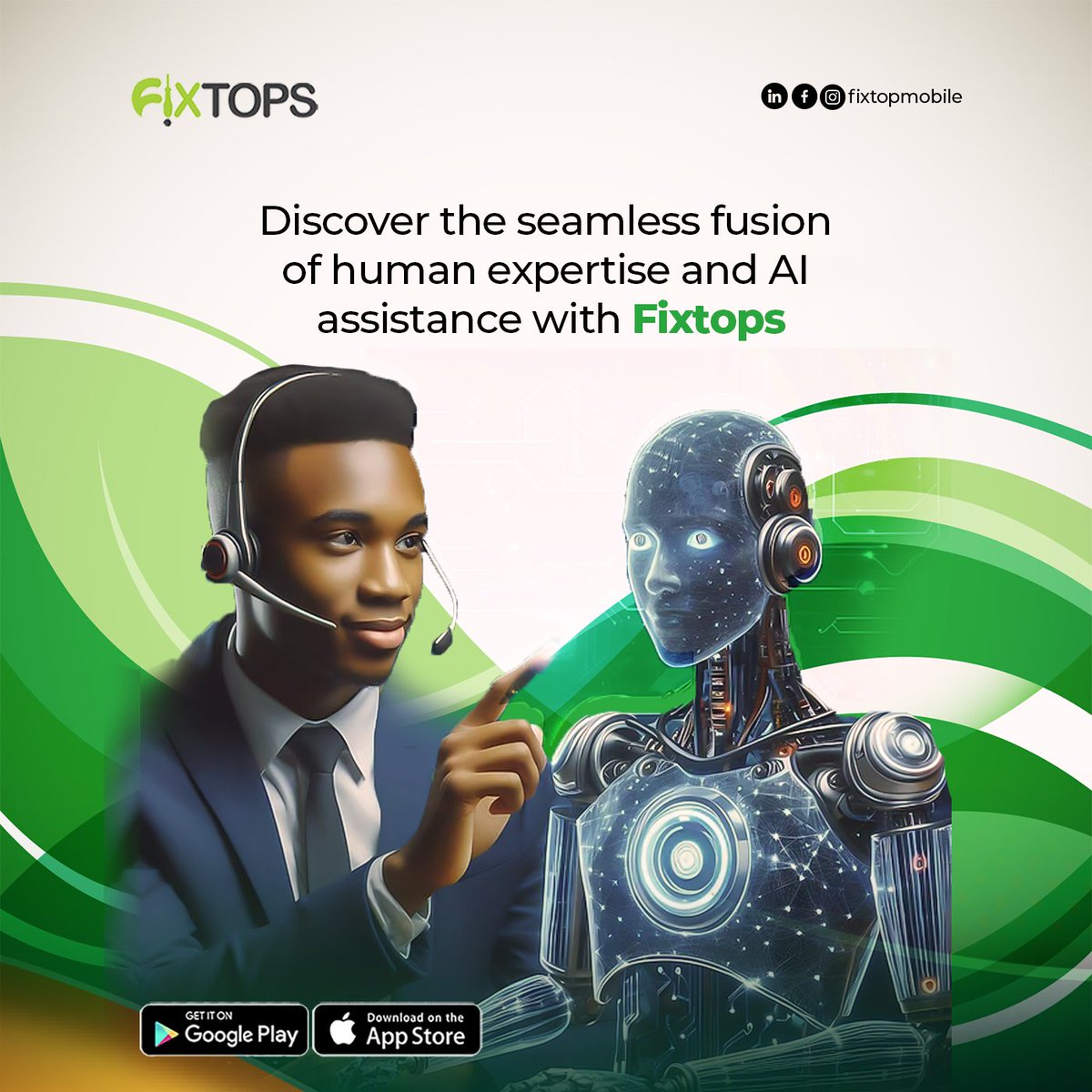 FixtopsNG's tweet image. Enjoy seamless integration of Fixtops AI suggestions into your workflow! 👨🔧🤖
Visit Fixtops.ai to get started
#TechWorkflow #AICollaboration #TechAssistance #FixtopsAI #AIDriven #TechSolution