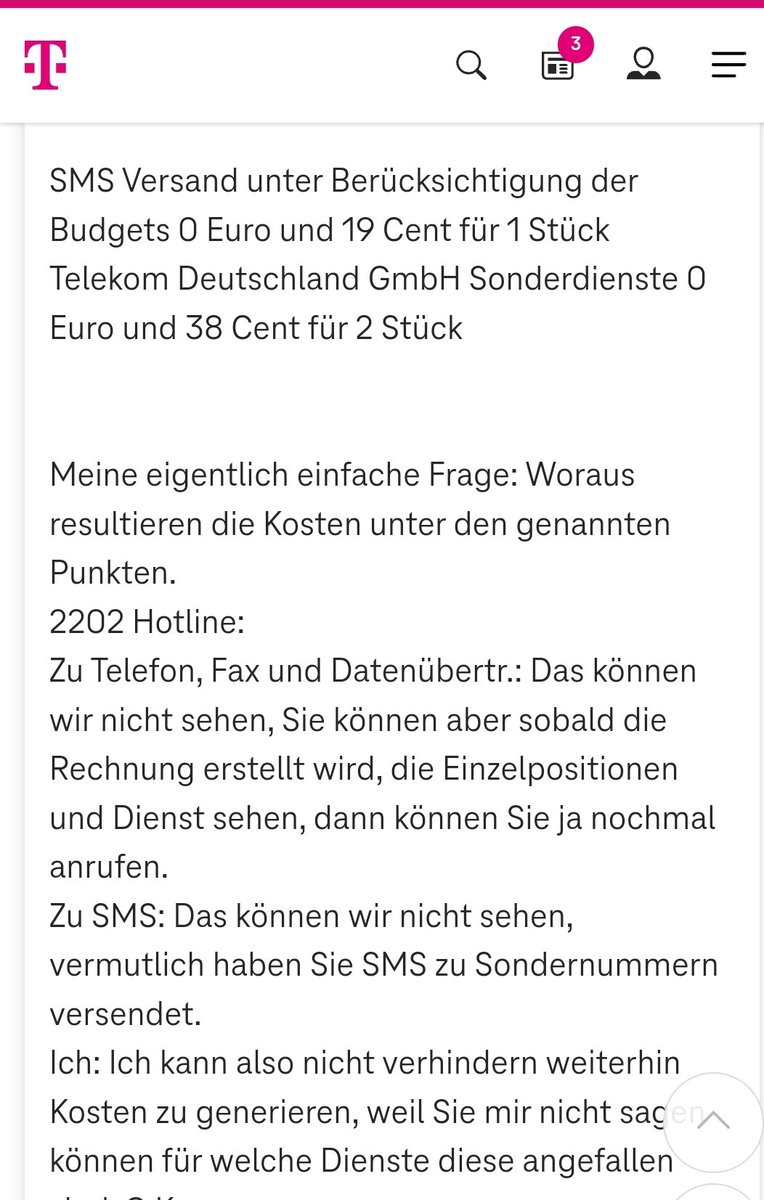 AConsumer4's tweet photo. @Telekom_hilft Hallo Rebecca, der Kunde hat das gleiche Problem wie ich. Bei mir stehen ebenfalls 38 ct auf dem Konto für eine SMS die ich meines Wissens nicht verschickt habe. Ist schon merkwürdig dass es zwei Kunden passiert @Telekom_hilft, @deutschetelekom.
@vzbv, @vzbayern https://t.co/vLWr0V6n5I