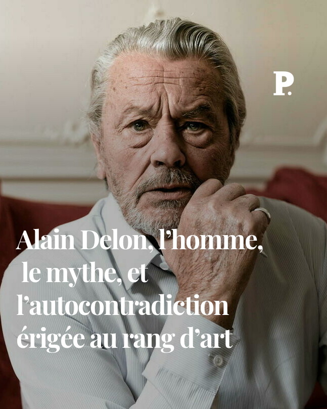 LePoint's tweet photo. 📣 [TRIBUNE] #Delon fut l’ultime star qui sut faire de la volte-face une œuvre monumentale. L’écrivain Jean-Pierre #Montal rend hommage au dernier empereur du 7e art ➡️ https://t.co/uGKG91GHzk https://t.co/Rw2owhucGi