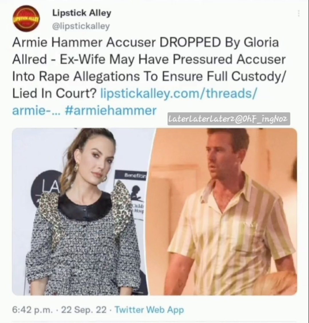 OhF_ingNo2's tweet photo. #ToxicEx #ElizabethChambers #colluded with #EfrosinaAngelova/ #HouseofEffie #HouseofEffieLied #FalseAllegations
#GloriaAllred FIRED #Effie for REFUSING TO SIGN AFFIDAVIT UNDER PENALTY OF #PERJURY
WITHOUT this LEGAL DOCUMENT, Effie's claims had NO VALIDITY.
#ArmieHammerWasSetUp https://t.co/KEyLGC366e