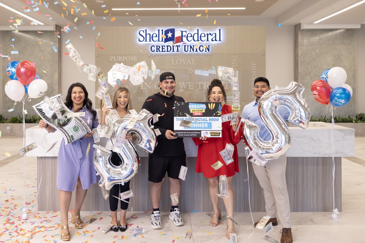 Just like Ranfery D., you could WIN $500 by completing the financial education materials on our Financial Wellness Center!

Click on the link below for complete details. Don’t miss your chance to claim an easy $500—enter now!

📲: shellfcu.org/Promotions/Dre…

#ShellFCU #Winner