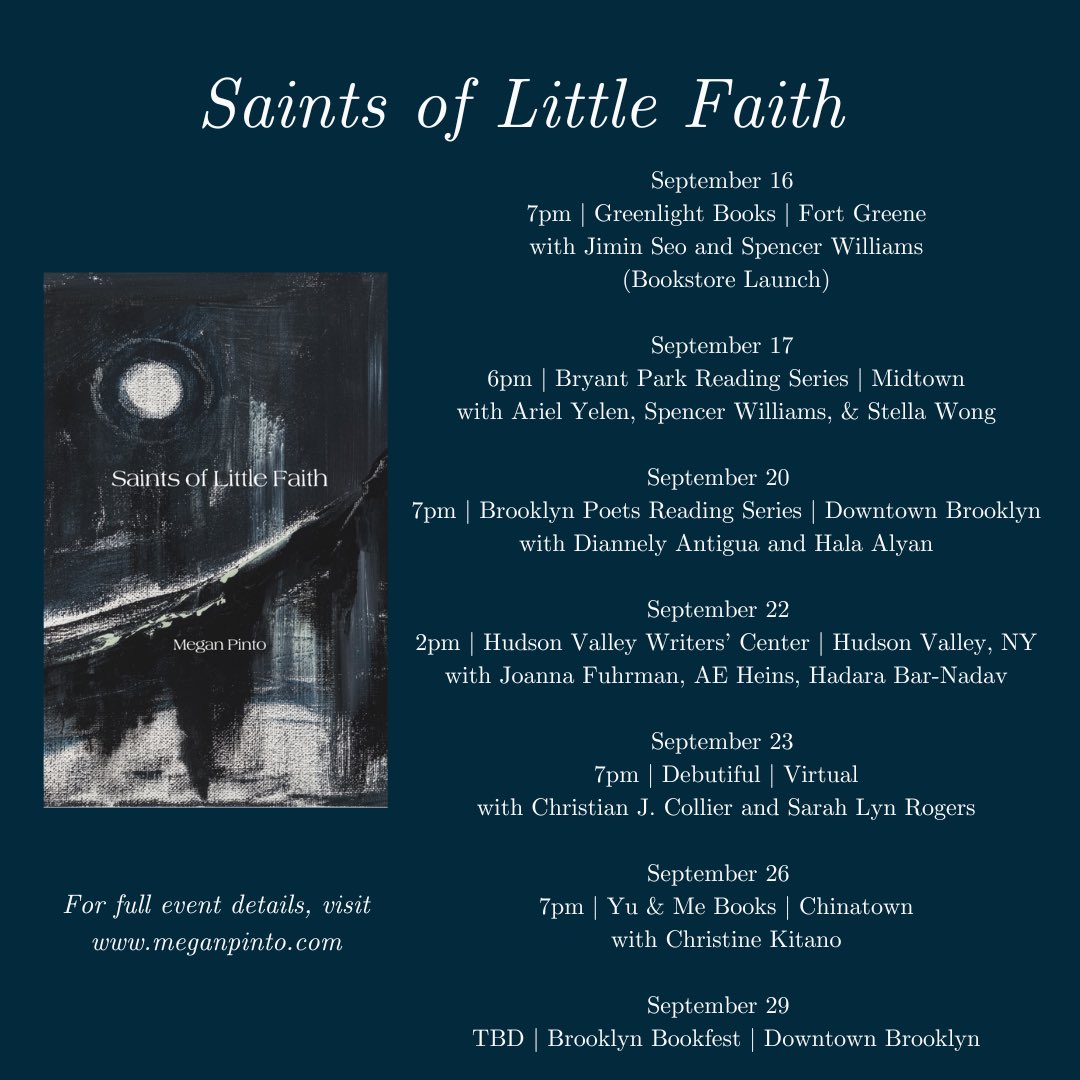 megg_bean's tweet photo. Saints of Little Faith is going on TOUR!! Here are some Sept &amp; Oct dates. Mark your calendars &amp; pls come say hi 🩵 

(Also, there is still time to get a preorder in! Pub date is Sept 15th) https://t.co/wO6V93IsgL