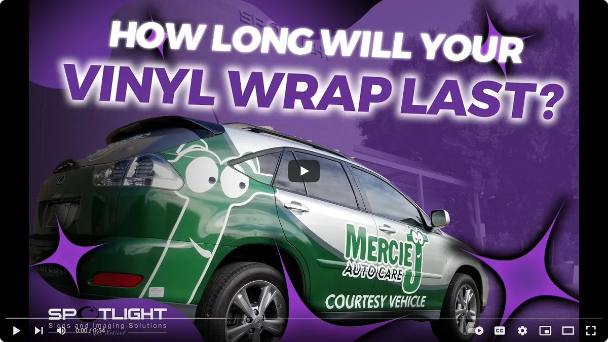 swami83's tweet image. Clients want to know, how long will a vinyl wrap last? I’m Joe with Spotlight Signs and Imaging Solutions, where we will help YOU get noticed. tinyurl.com/57ya8uvf
#BusinessSigns #VehicleWrap #VinylWraps