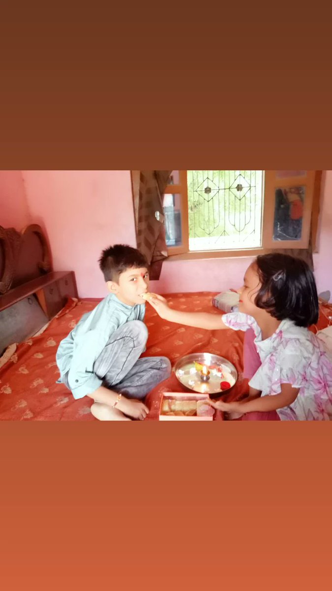 samit5043's tweet photo. आयुष अनु रक्षाबन्धन https://t.co/E019WZqKdP