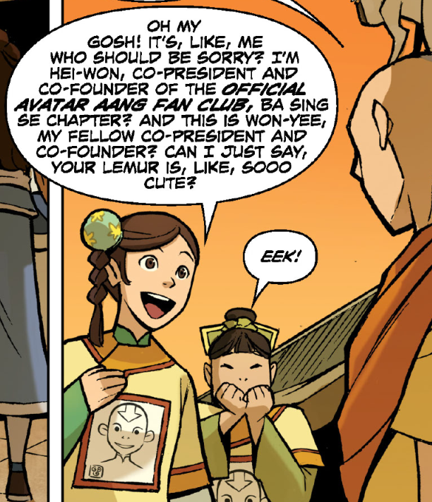 SoftcoreWorks's tweet photo. @blambot Hi Nate! Not related to consistent tails (although awesome tip) Im wondering why even professional works put so much text into a single balloon without breaking it up? Is it just a constraint of the panel &amp; script requirements? (Example from the ATLA comics) https://t.co/nv7iJTWXd2