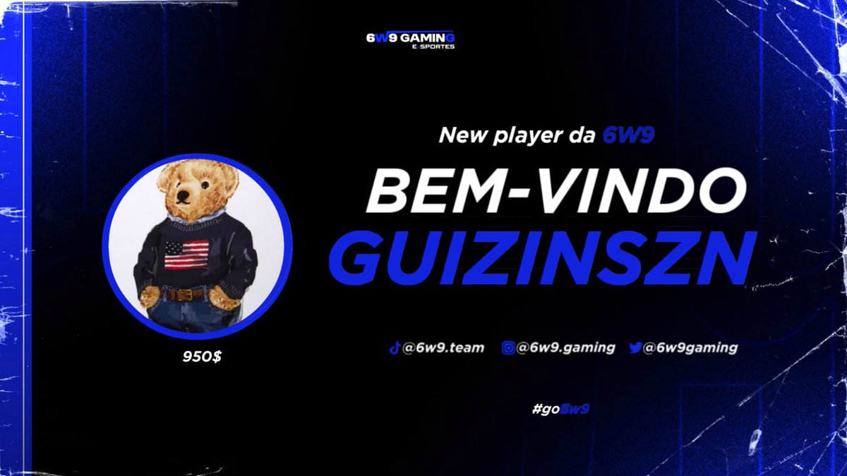 6W9GAMING's tweet photo. 🇧🇷 | Olá Boa tarde/noite, hoje dia (19/08) viemos apresentar o nosso novo player que nos representará em campeonatos epic. Com 950$ em campeonatos oficiais.

@guizinfiezz https://t.co/Woim70uZBC