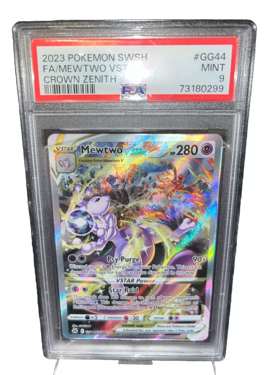 Rattle_Pokemon's tweet photo. PSA 9 MINT Pokemon Crown Zenith SWSH Mewtwo Vstar Full Art Card #GG44/GG70 Ad:
https://t.co/JCQZPQCpo1 https://t.co/drQ8DFvrXr