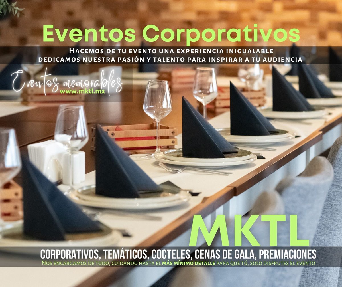 MKT_Lateral's tweet photo. Eventos corporativos MKTL.
Nosotros nos encargamos de todo

https://t.co/wVB1Yeu8G4 https://t.co/D3qEPKCXwF