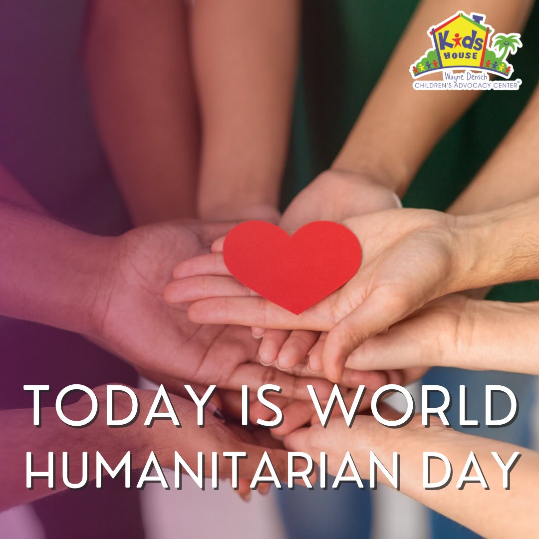 KidsHouseCAC's tweet photo. Today is #WorldHumanitarianDay! A day where we honor the dedication of those who work to make the world a better, safer place. At Kids House, we are proud to be part of this global community, working every day to protect and uplift children who have faced unimaginable challenges. https://t.co/mbqr5R0V7f
