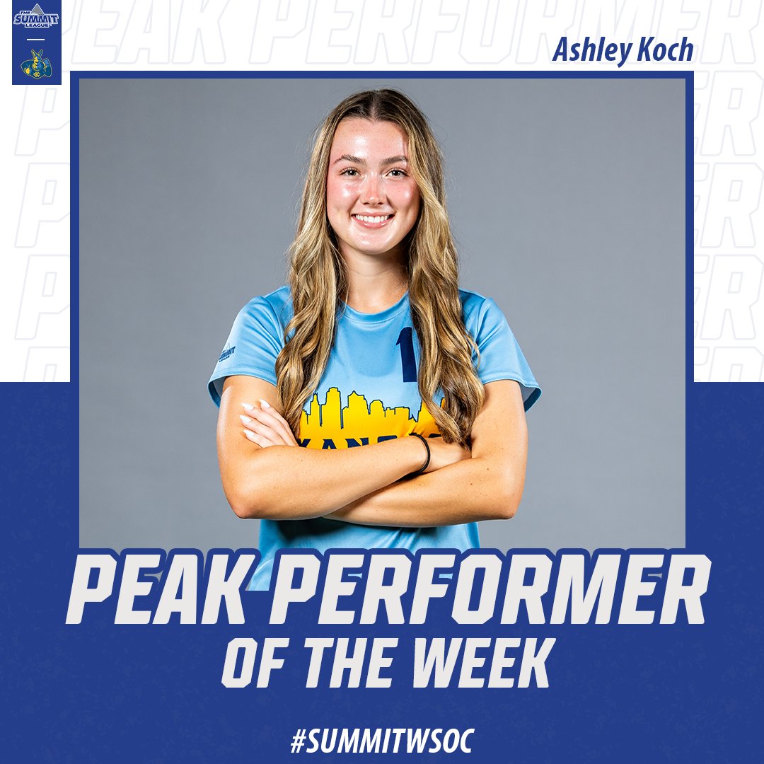 TheSummitLeague's tweet photo. 𝐒𝐖𝐄𝐄𝐏🧹🧹

@KCRoosWSoccer takes home the Offensive and Defensive Peak Performers for the first week of play‼️

📰 »https://t.co/abNADvYH9z

#ReachTheSummit x #SummitWSOC https://t.co/9CiZ1VCU2s