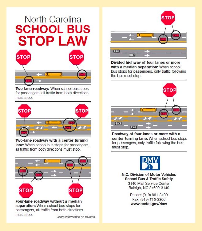 School starts Monday, August 26 and buses will be back on the roads. Be sure to know North Carolina school bus traffic laws, and help us keep our students safe!