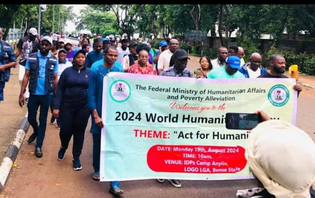 #ActForHumanity
This year's theme for World Humanitarian Day 2024 is "Act For Humanity", a slogan highlighting the importance of protecting civilians and humanitarian workers, especially during the time of war.
#OWACDO 
#IOM 
#MinistryOfHumanitarian