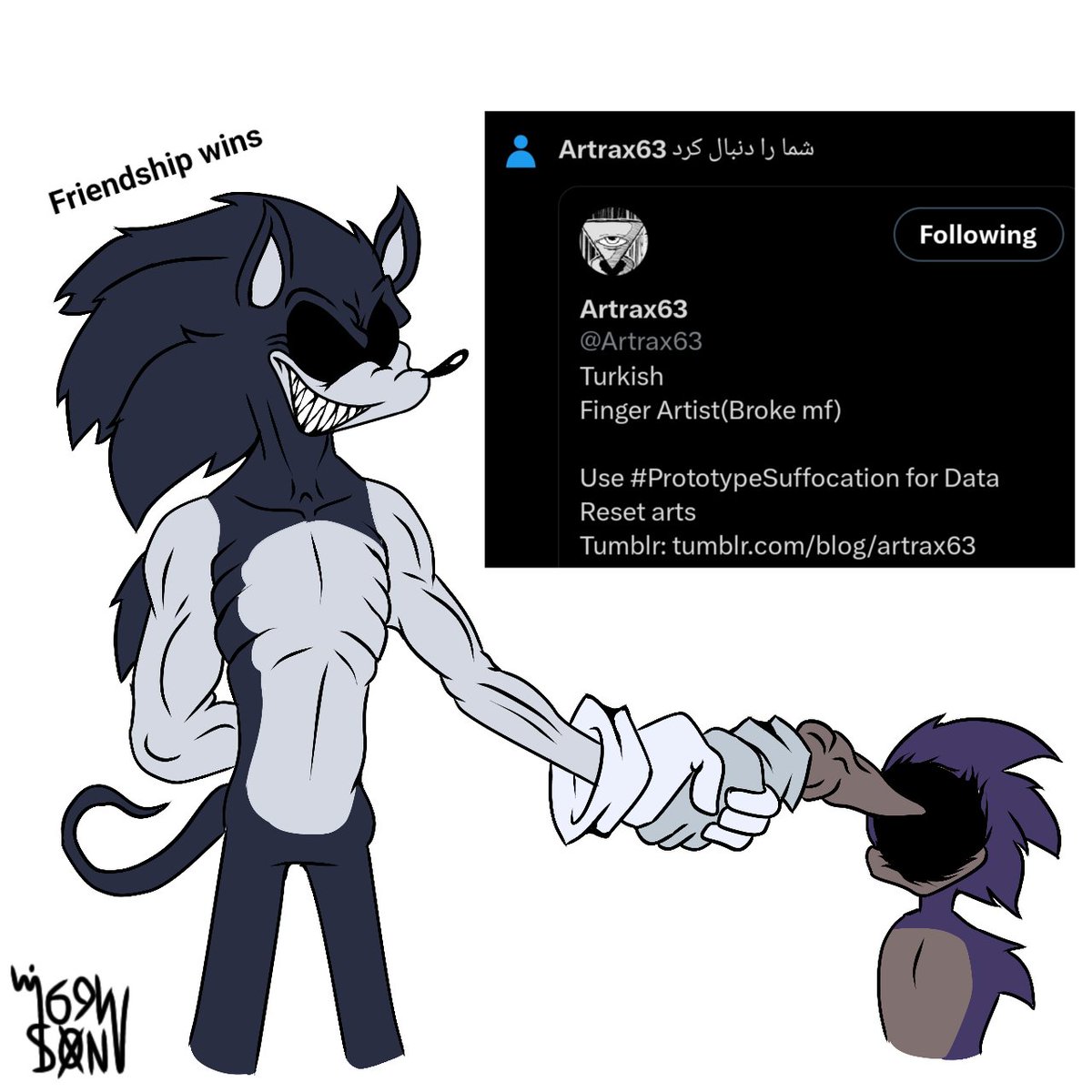 wilson69wendigo's tweet photo. an legend has Joined the party.
Wellcum to the Party friend.@Artrax63
#PrototypeSuffocation #Sonicexe #sonicexe #Mario85 #execommunity #Exeswap https://t.co/vqH1T2Neb4