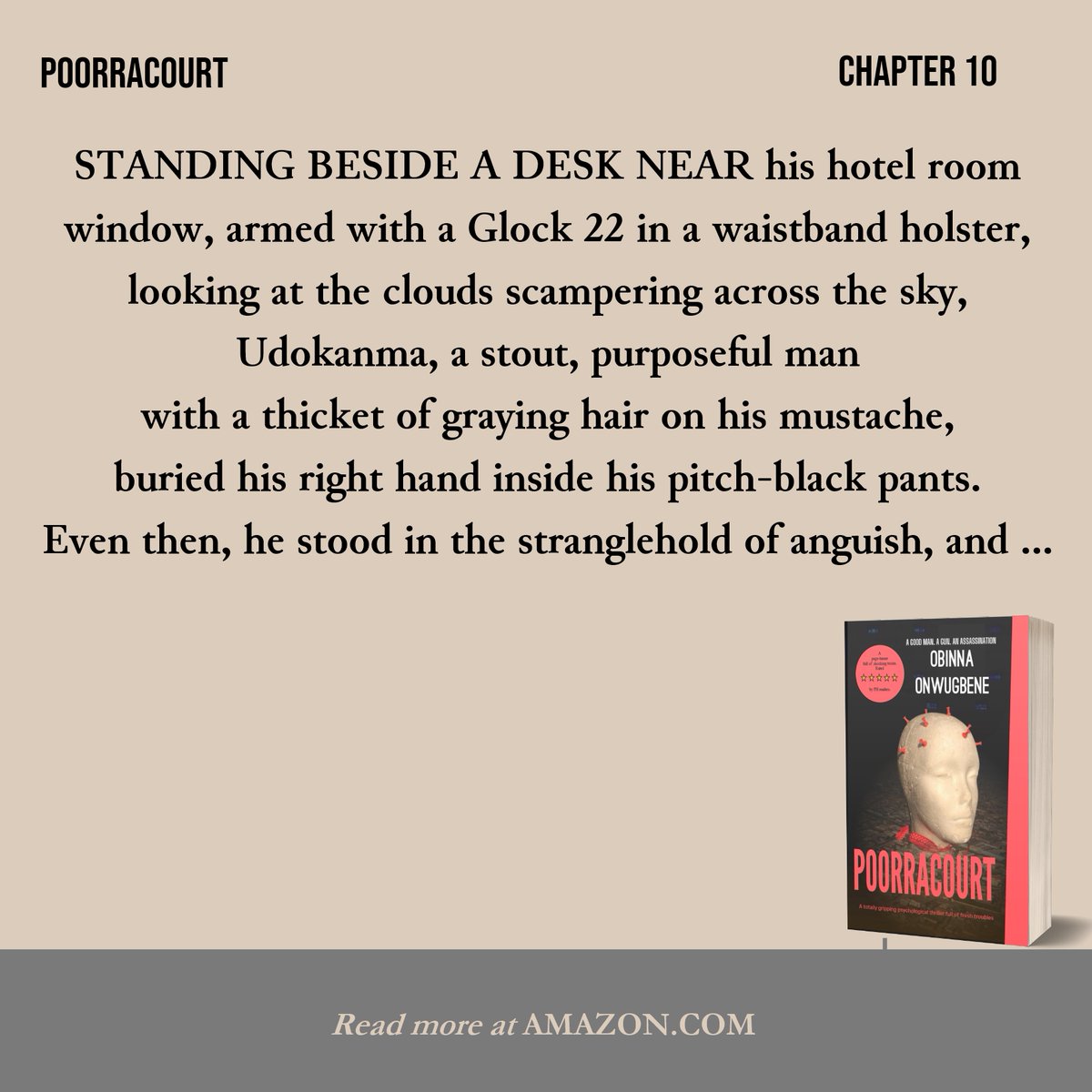 obinnaonwugbene's tweet photo. Free on Kindle Unlimited. Happy new week 
#thriller #poorracourt #KindleUnlimited #CrimeFiction #bbnaija2024 #MondayMotivation #mustread #WritingCommunity #BooksWorthReading #NewRelease @fxfctutor1 @iamcardib @justinbieber @richardm56 @ruffydfire https://t.co/2tXINj2oru