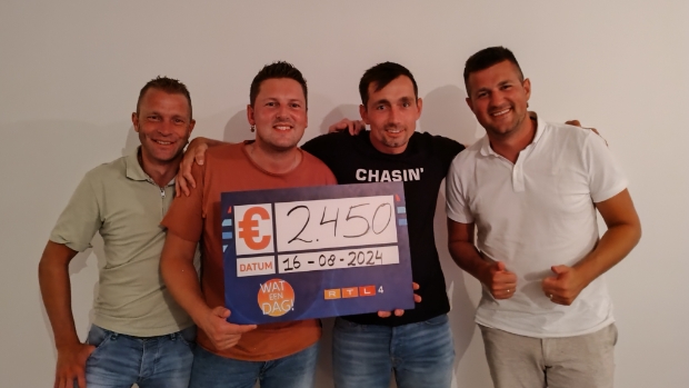 Ongelofelijk, maar waar: Jan Anker (32) wint cheque van 2.450 euro bij tv-programma ‘Wat een Dag!’ -  heturkerland.nl/l/46590