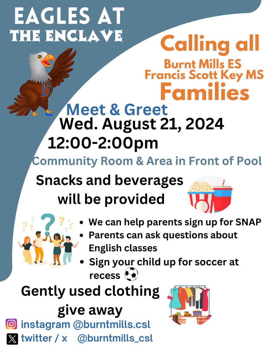 FSKCommunity's tweet image. Retweet if you know a family that lives at The Enclave in Silver Spring!