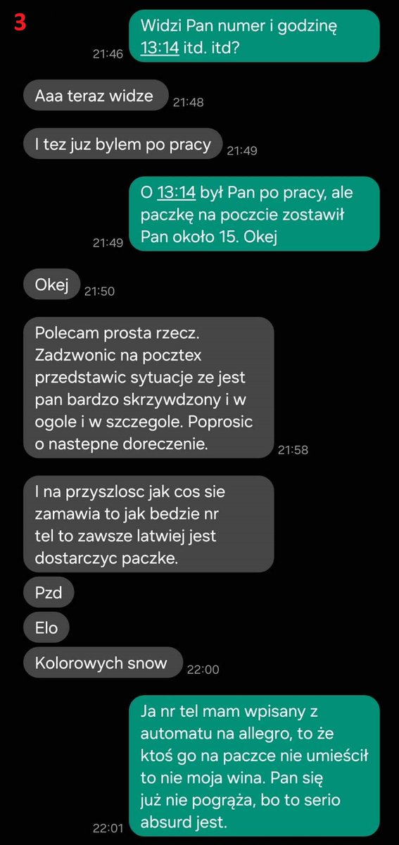 GHorroru's tweet photo. Zamówiłem sobie ostatnio paczkę - 20 kg żwirku. Kurier Pocztexu awizował - podobno nie było mnie w domu, a nr tel nie było na etykiecie. Musiałem ją oczywiście sam tachać z poczty. Nr tel. oczywiście tam był. Kurier pod wieczór uznał jednak, że zacznie ze mną smsować. #kurier https://t.co/IAK4BrhiEZ
