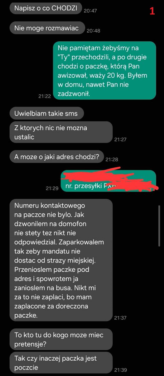 GHorroru's tweet photo. Zamówiłem sobie ostatnio paczkę - 20 kg żwirku. Kurier Pocztexu awizował - podobno nie było mnie w domu, a nr tel nie było na etykiecie. Musiałem ją oczywiście sam tachać z poczty. Nr tel. oczywiście tam był. Kurier pod wieczór uznał jednak, że zacznie ze mną smsować. #kurier https://t.co/IAK4BrhiEZ